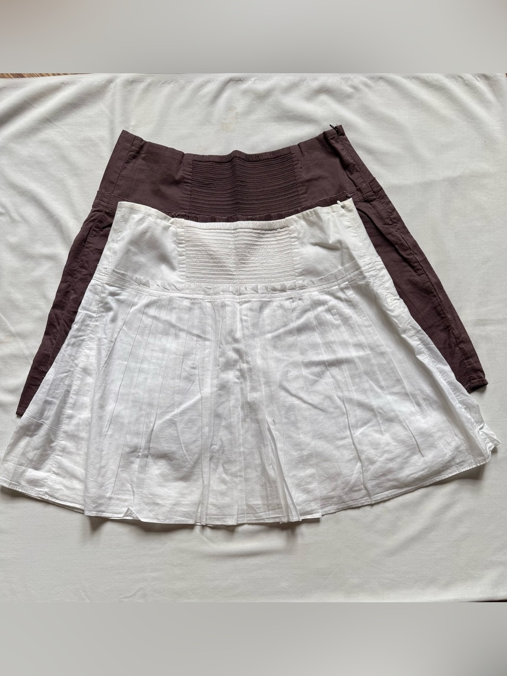 Banana Republic Cotton Smocked Mini Skirts (Bundle of 2) | Size 6